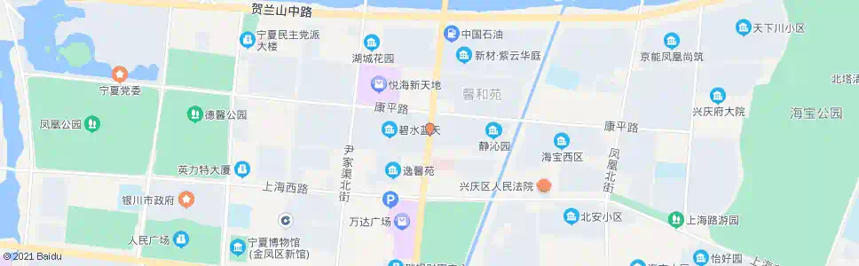 银川政兴苑_公交站地图_银川公交_妙搜公交查询2025
