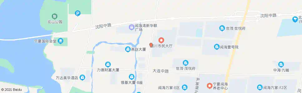 银川银川市民大厅西_公交站地图_银川公交_妙搜公交查询2025