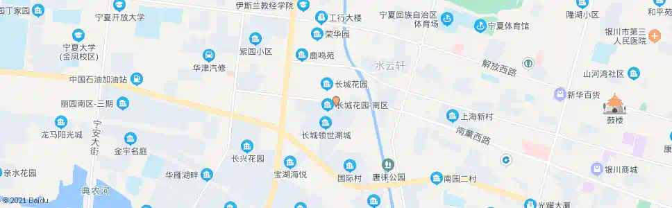 银川长城花园站_公交站地图_银川公交_妙搜公交查询2025
