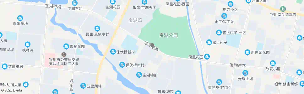 银川宝湖公园_公交站地图_银川公交_妙搜公交查询2025