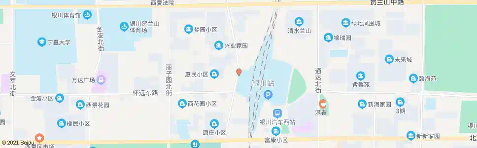银川火车西站_公交站地图_银川公交_妙搜公交查询2025
