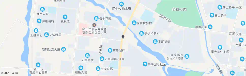 银川正源街湖畔路口_公交站地图_银川公交_妙搜公交查询2025