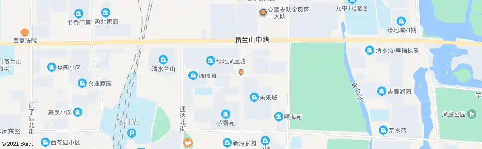 银川福州北街_公交站地图_银川公交_妙搜公交查询2025
