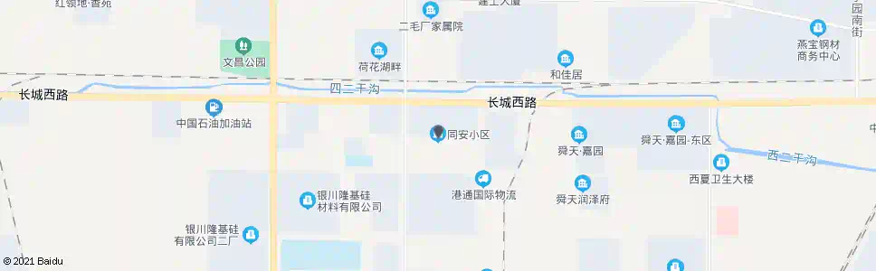 银川同安小区_公交站地图_银川公交_妙搜公交查询2025