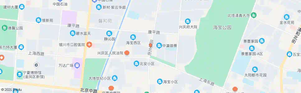 银川海宝西区_公交站地图_银川公交_妙搜公交查询2025