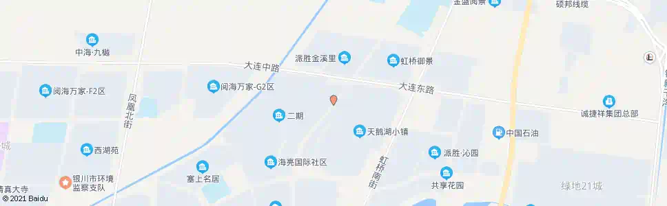 银川花园南街大连路口_公交站地图_银川公交_妙搜公交查询2025