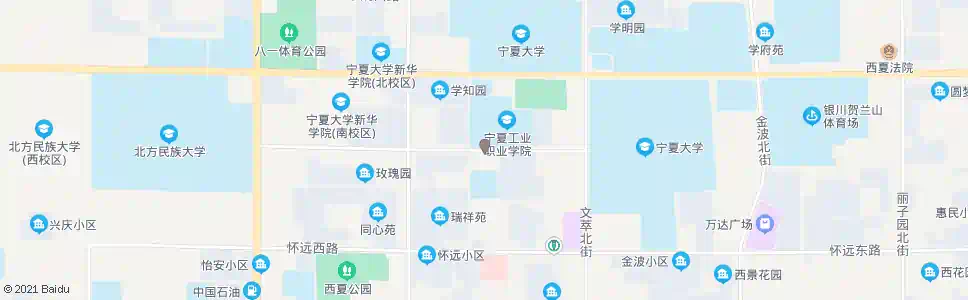 银川景庄巷口_公交站地图_银川公交_妙搜公交查询2025