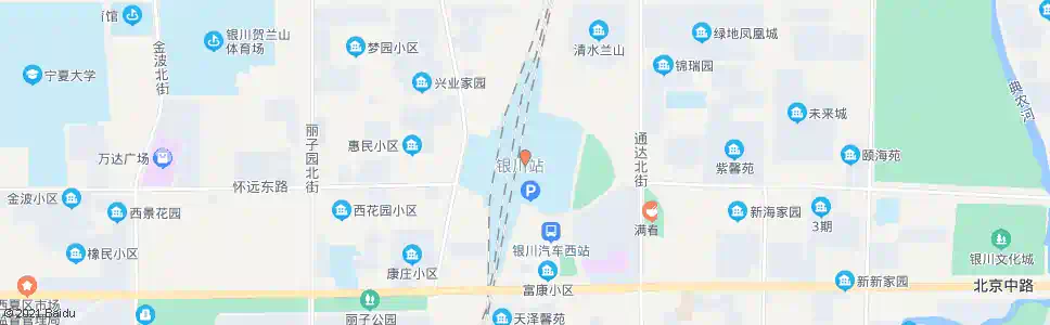 银川火车西站口_公交站地图_银川公交_妙搜公交查询2025