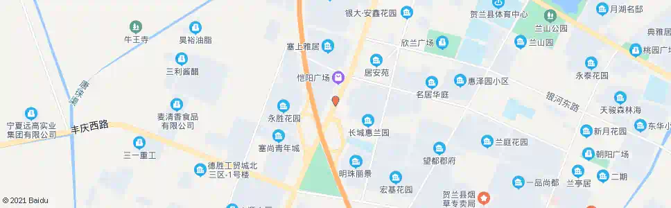 银川贺兰利民街口_公交站地图_银川公交_妙搜公交查询2025