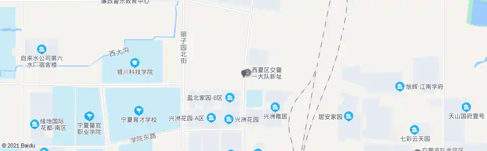 银川西夏区交警一大队_公交站地图_银川公交_妙搜公交查询2025