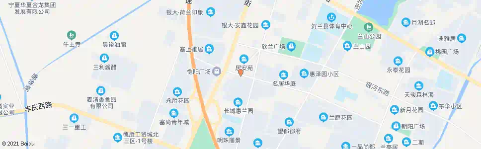 银川居安路国道口_公交站地图_银川公交_妙搜公交查询2025