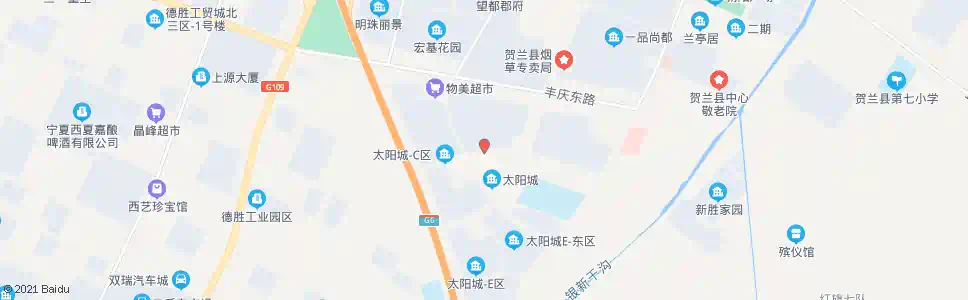 银川太阳城B区_公交站地图_银川公交_妙搜公交查询2025