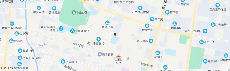 银川湖滨街民族街口_公交站地图_银川公交_妙搜公交查询2025