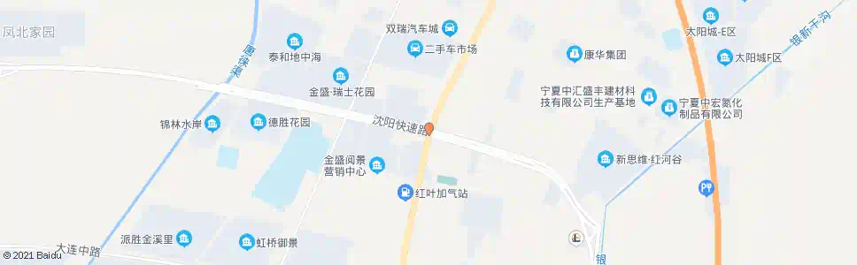 银川德胜西路_公交站地图_银川公交_妙搜公交查询2025
