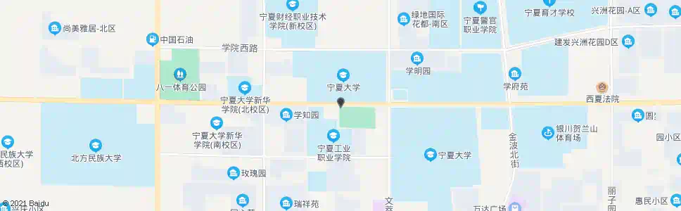 银川宁大北校区_公交站地图_银川公交_妙搜公交查询2025