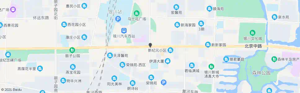 银川B1通达街站_公交站地图_银川公交_妙搜公交查询2025