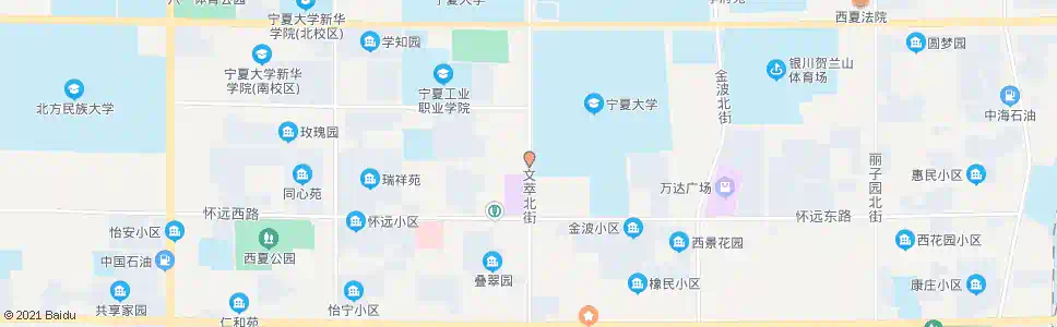 银川文萃街朔方路口_公交站地图_银川公交_妙搜公交查询2025