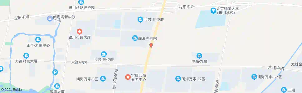 银川正源街大连路口_公交站地图_银川公交_妙搜公交查询2025