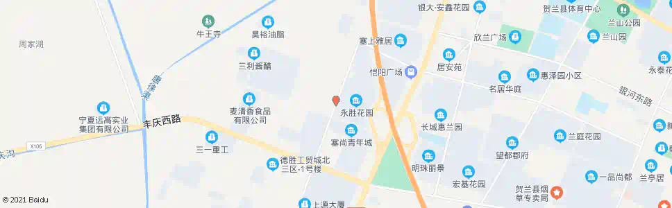 银川虹桥街伊园路口_公交站地图_银川公交_妙搜公交查询2025