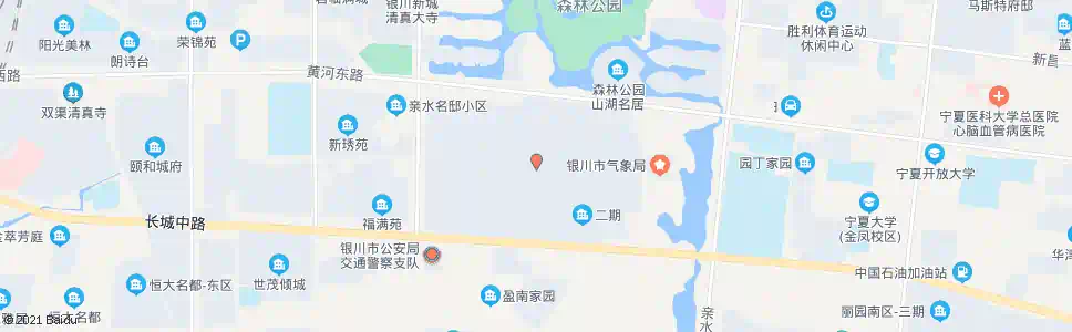 银川湖畔嘉苑_公交站地图_银川公交_妙搜公交查询2025