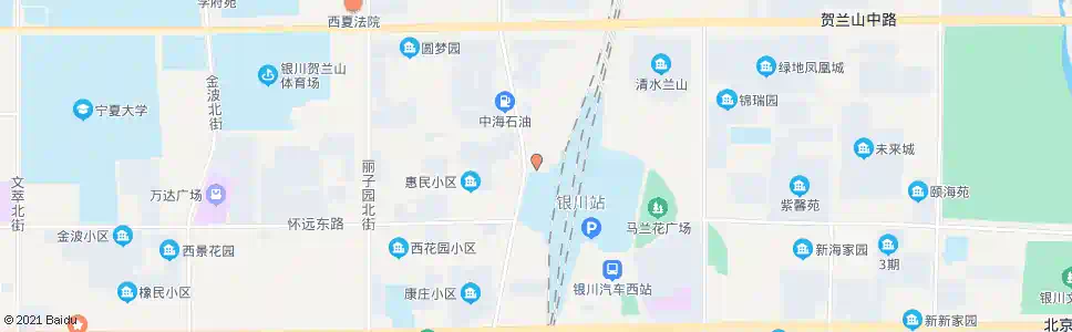 银川铁路分局_公交站地图_银川公交_妙搜公交查询2025