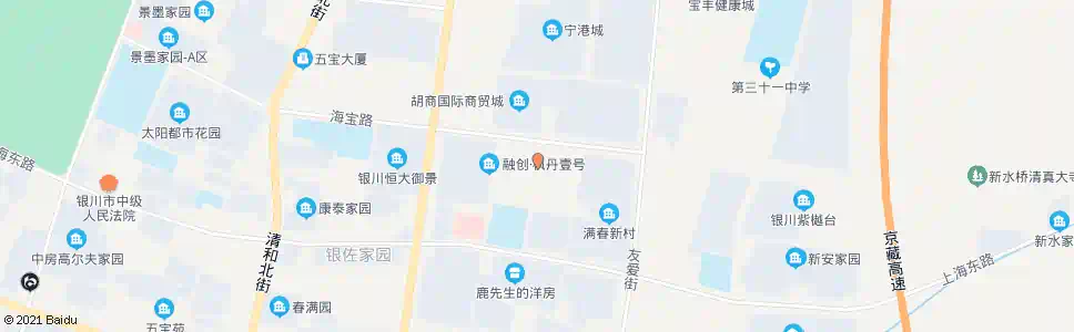 银川景福巷站_公交站地图_银川公交_妙搜公交查询2025