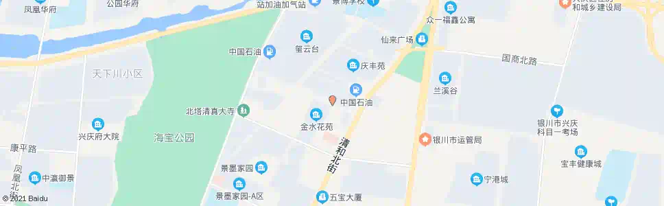 银川清净巷双福街口_公交站地图_银川公交_妙搜公交查询2025