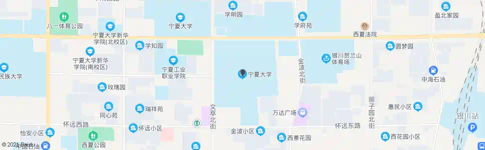 银川宁夏大学_公交站地图_银川公交_妙搜公交查询2025