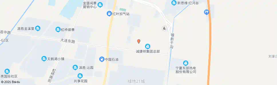 银川德源街大连路口_公交站地图_银川公交_妙搜公交查询2025