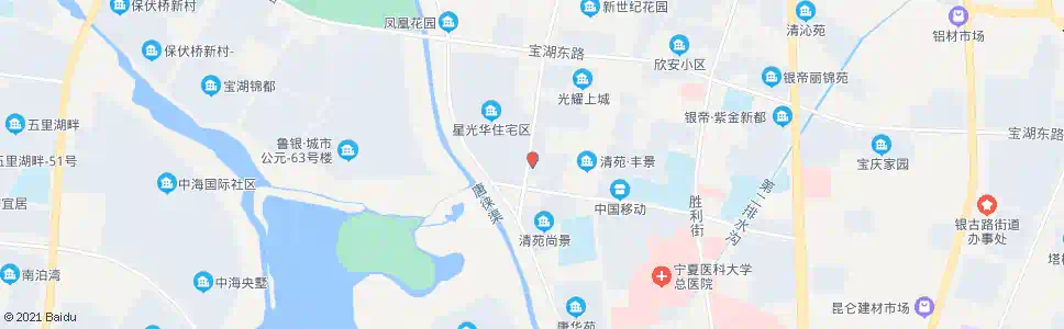 银川星光华西门_公交站地图_银川公交_妙搜公交查询2025