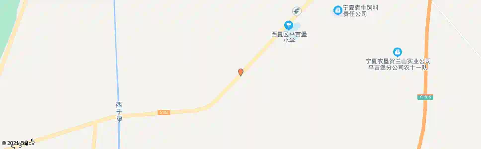 银川平吉堡十二队_公交站地图_银川公交_妙搜公交查询2025