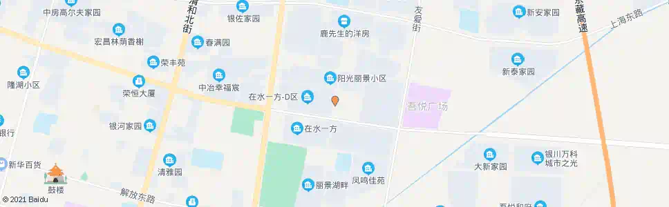 银川景福巷北京路口_公交站地图_银川公交_妙搜公交查询2025