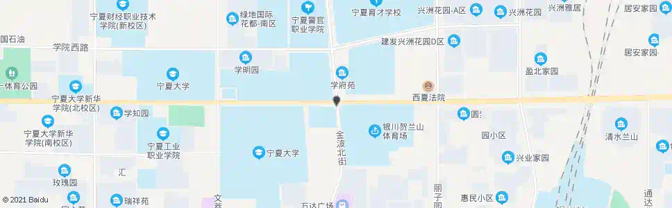 银川金波北街_公交站地图_银川公交_妙搜公交查询2025