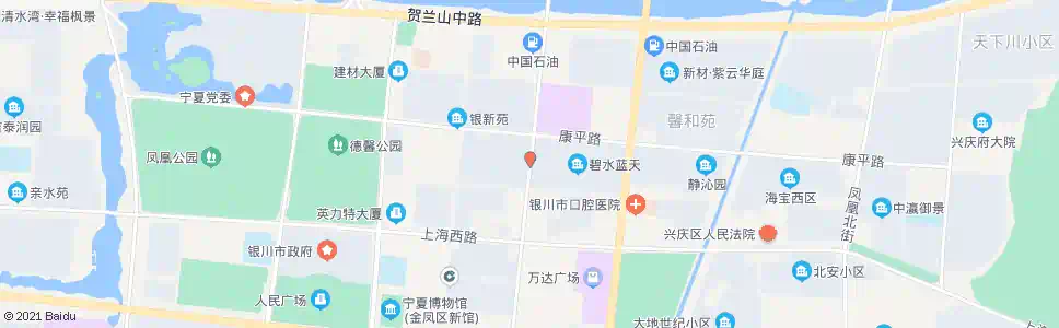 银川尹家渠街康平路口_公交站地图_银川公交_妙搜公交查询2025
