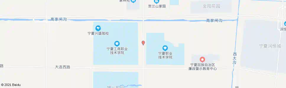 银川宁夏工商学院_公交站地图_银川公交_妙搜公交查询2025