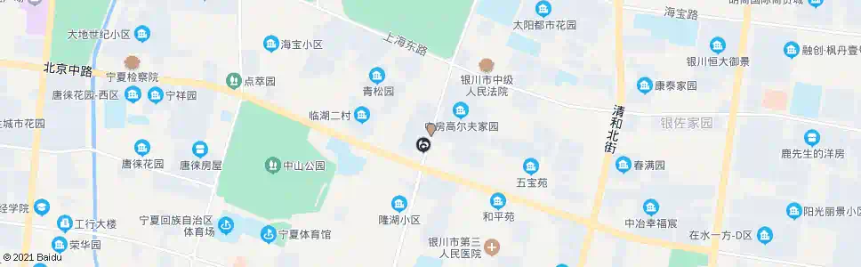 银川民族街北京路口_公交站地图_银川公交_妙搜公交查询2025