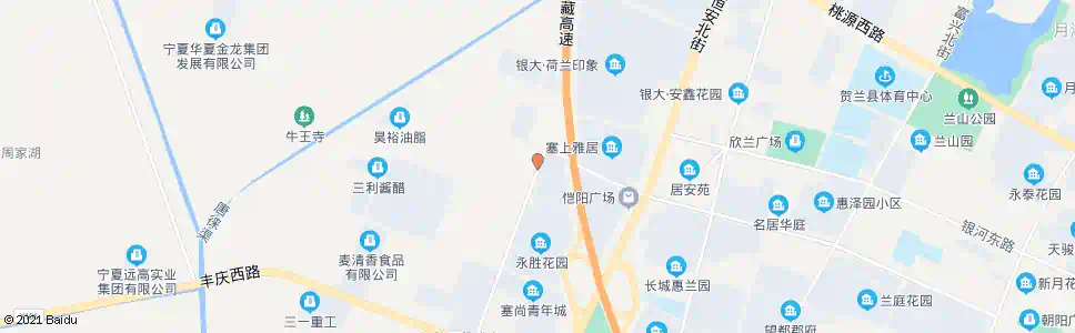 银川格瑞银春食品公司_公交站地图_银川公交_妙搜公交查询2025