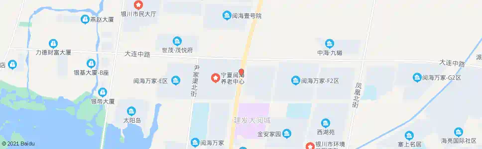 银川阅海养老中心东_公交站地图_银川公交_妙搜公交查询2025