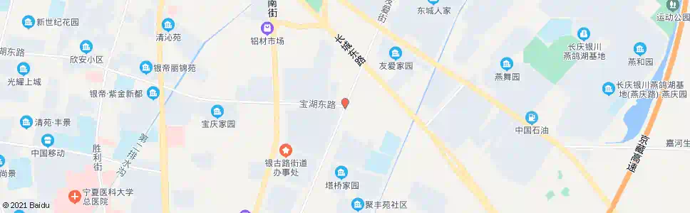 银川友爱街宝湖路口_公交站地图_银川公交_妙搜公交查询2025