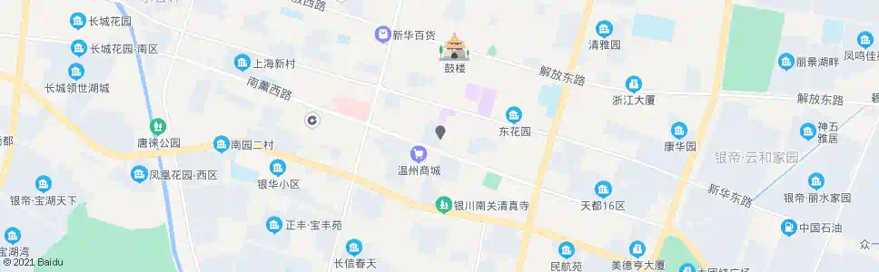 银川商城东(单)_公交站地图_银川公交_妙搜公交查询2025