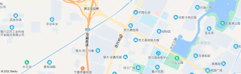 银川贺兰桃安路口_公交站地图_银川公交_妙搜公交查询2025