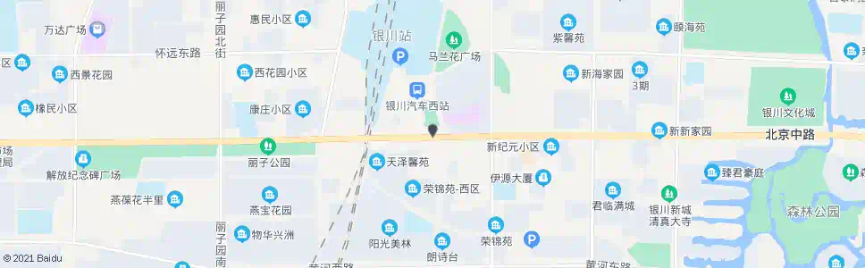 银川B1立交桥站_公交站地图_银川公交_妙搜公交查询2025