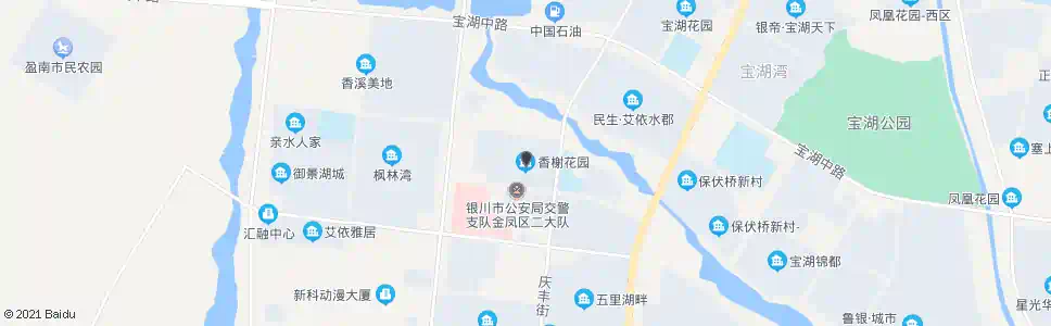 银川香榭丽舍花园_公交站地图_银川公交_妙搜公交查询2025