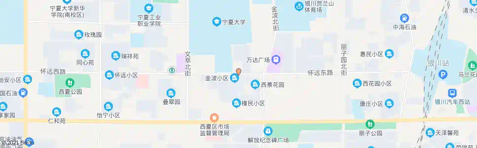 银川建研所_公交站地图_银川公交_妙搜公交查询2025