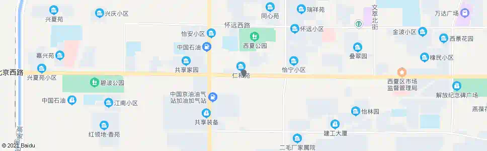 银川氮肥厂_公交站地图_银川公交_妙搜公交查询2025