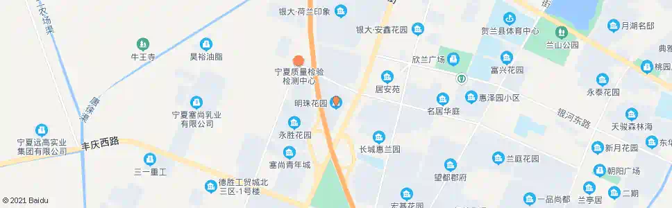 银川明珠花园_公交站地图_银川公交_妙搜公交查询2025