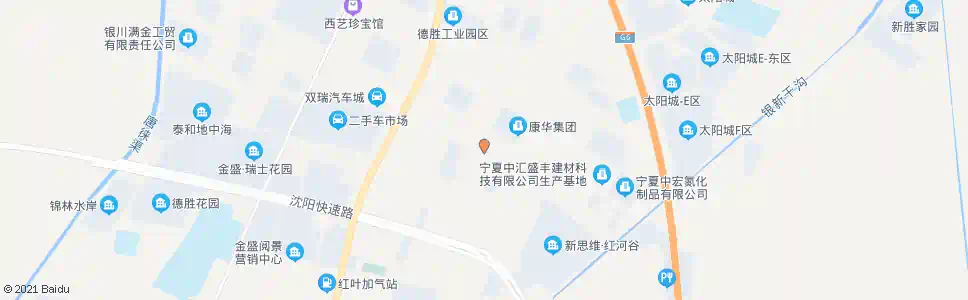 银川新胜路口_公交站地图_银川公交_妙搜公交查询2025