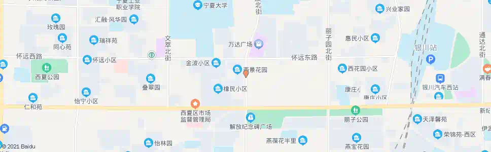 银川文翠街怀远路口_公交站地图_银川公交_妙搜公交查询2025