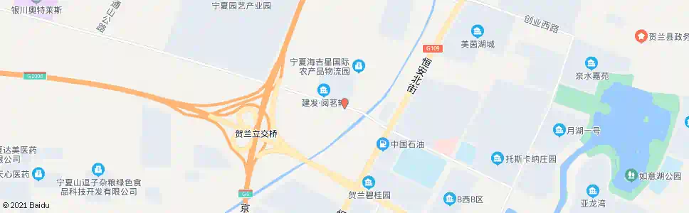 银川海吉星物流_公交站地图_银川公交_妙搜公交查询2025