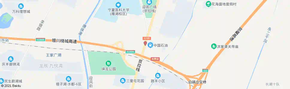 银川迎宾广场南_公交站地图_银川公交_妙搜公交查询2025